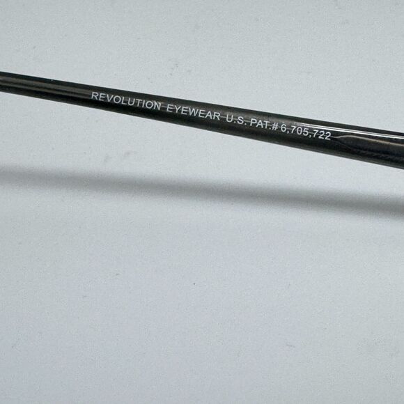 Revolution Eyewear REV741 MBLK 58-18-150 Black Half Rim Eyeglasses Frame H14528 - Picture 6 of 8